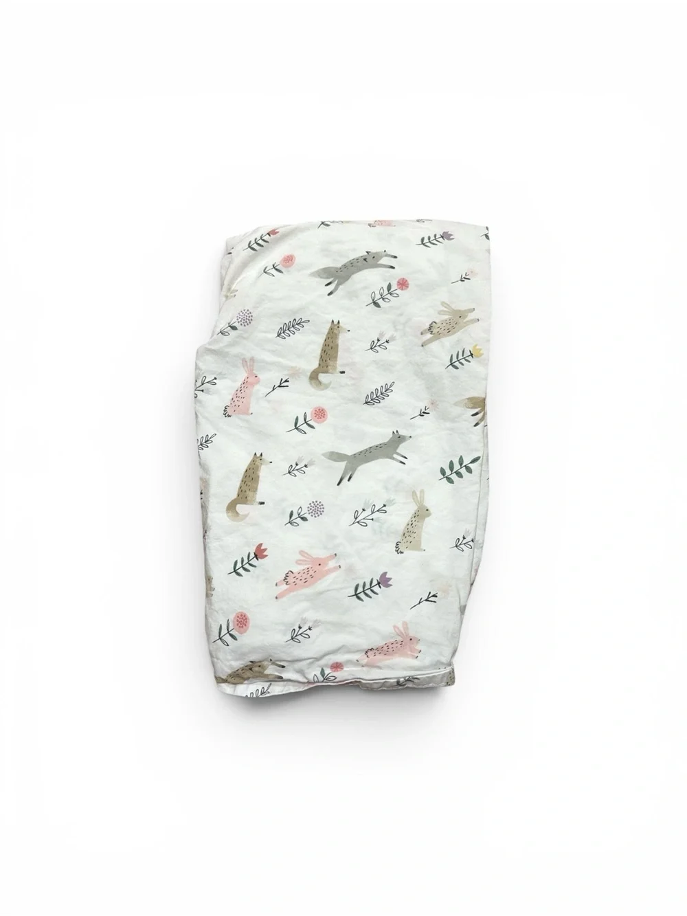 Pottery Barn Kids Ramona Fitted Crib Sheet Woodland Print Organic Cotton